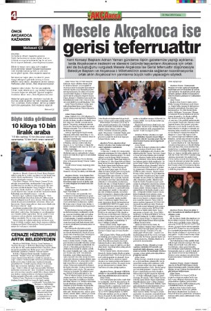 Akcakoca Postası Gazetesi Baskıları