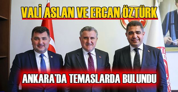 YATIRIMLAR İÇİN GENÇLİK VE SPOR BAKANI BAK İLE BİR ARAYA GELDİLER