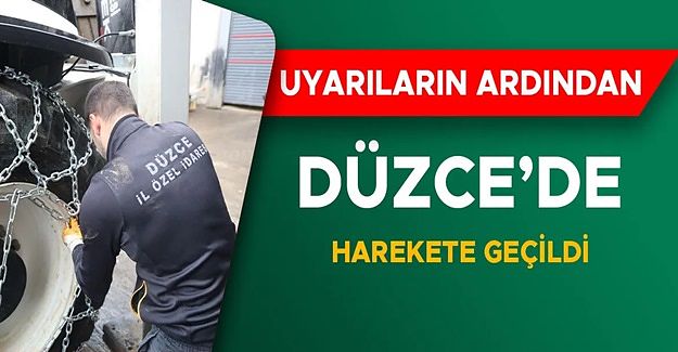 DÜZCE İL ÖZEL İDARESİ KAR YAĞIŞINA HAZIR!