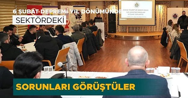 YAPI DENETİM FİRMALARI TSO’DA BİR ARAYA GELDİ